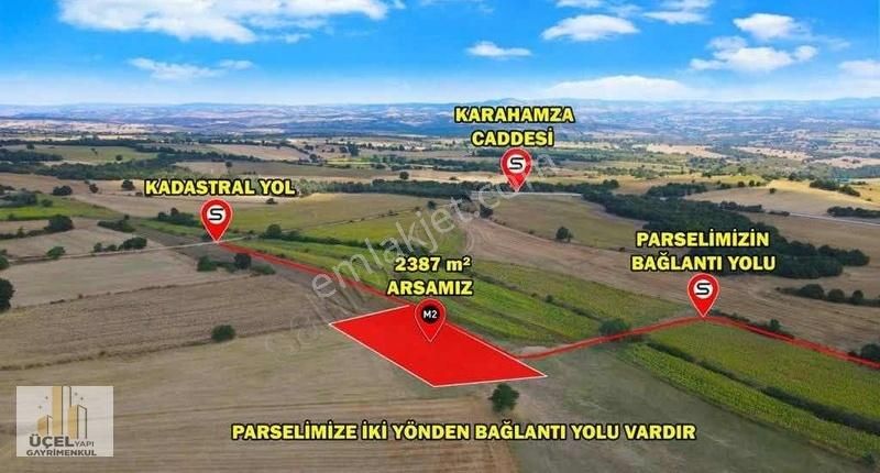 Kırklareli Merkez Karahamza Köyü Satılık Tarla Kırklareli Merkez Karahamza Tek Tapu Yolu Açık 2.387 M2 Tarlamız