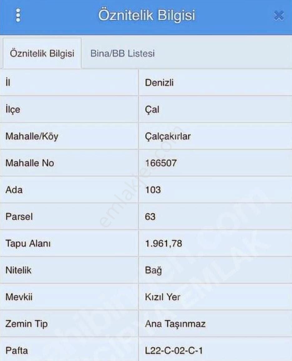 İncirya Emlak'dan Çalçakırlarda 1.960 M² Hobi Bahçesi