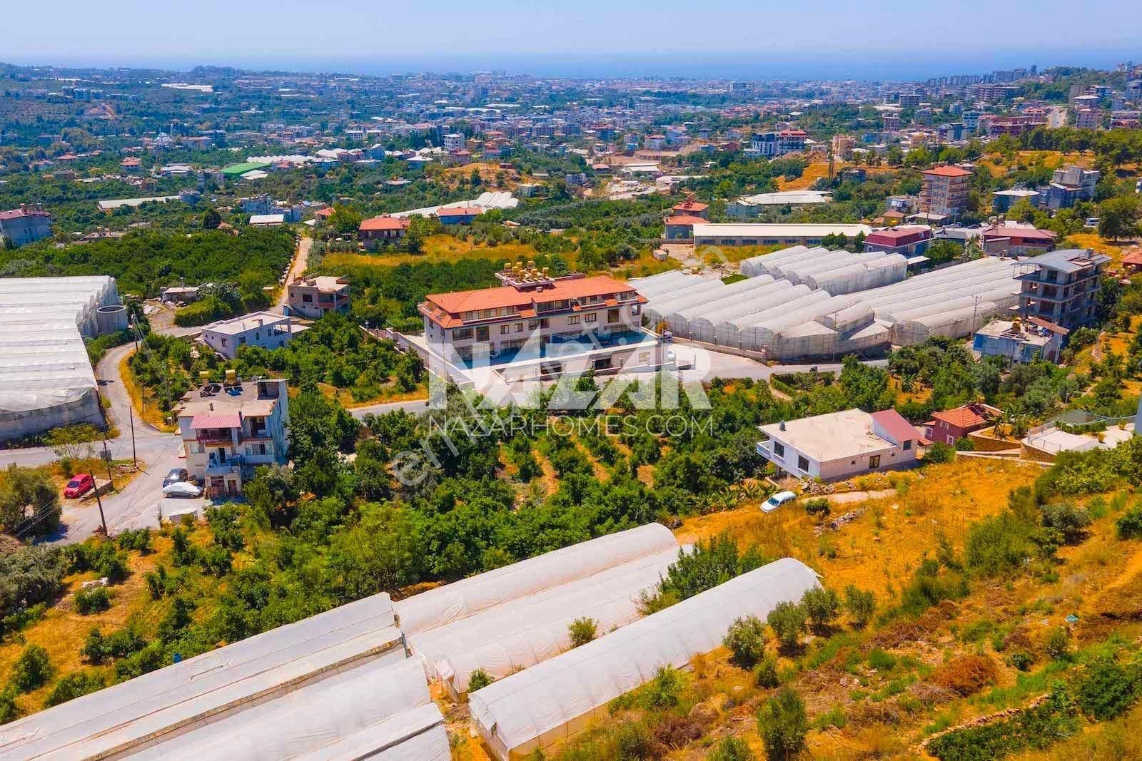 Alanya Değirmendere Satılık Tarla Alanya Değirmendere'de Manzaralı Satılık 980 m² Tarla / Sera