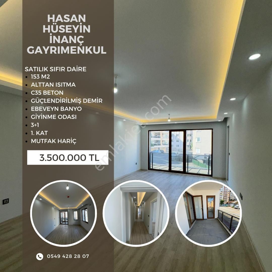 Giresun Merkez Gedikkaya Satılık Daire  HASAN HÜSEYİN İNANÇ GAYRİMENKULDEN GİRESUN MERKEZ GEDİKKAYA MAH. SATILIK 3+1 SIFIR DAİRE