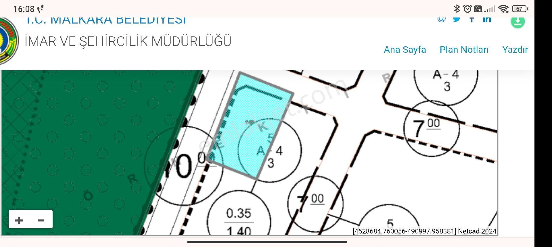 Malkara Hacıevhat Satılık Konut İmarlı Malkara merkezde