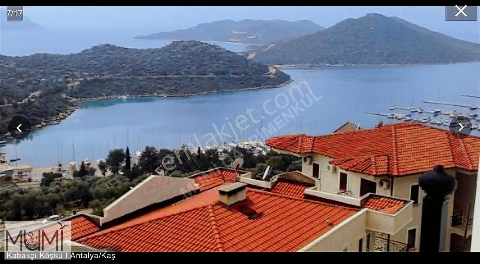 Kaş Andifli Satılık Daire KAŞ MERKEZDE MUHTEŞEM MANZARAYA SAHİP 2+1 DAİRE