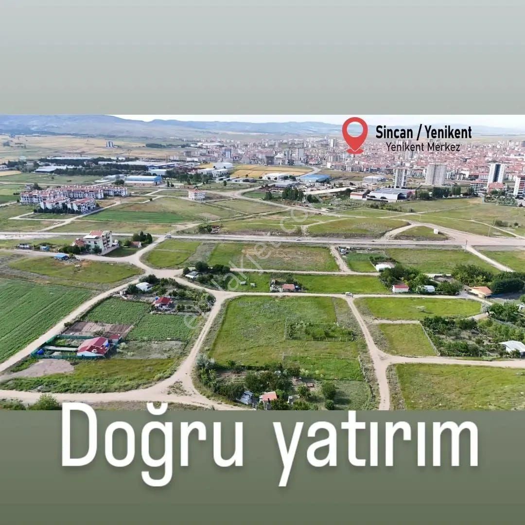 Sincan Yenikayı Satılık Bağ & Bahçe 1300 Metre Konut İmarina Sınır Etrafı Çevrili Bahçe Tapullu Yer