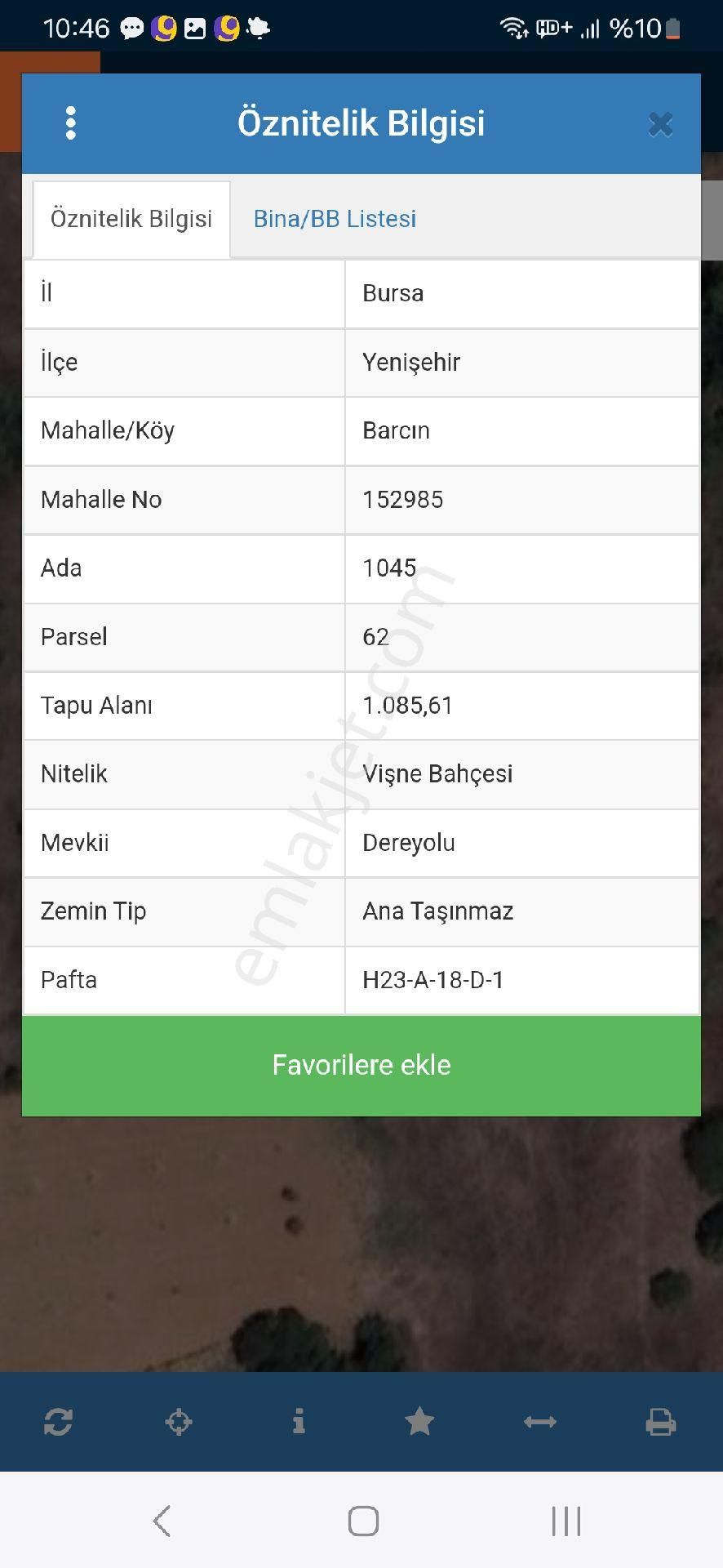 Bursa Yenişehir De Fırsat Tarla 2 Tane Yan Yana - Görsel 2