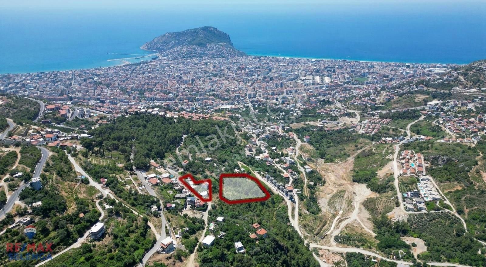 Alanya Bektaş Satılık Villa İmarlı BEKTAŞ MEVKİİ 14 DÖNÜM İMARLI VİLLALIK ARSA