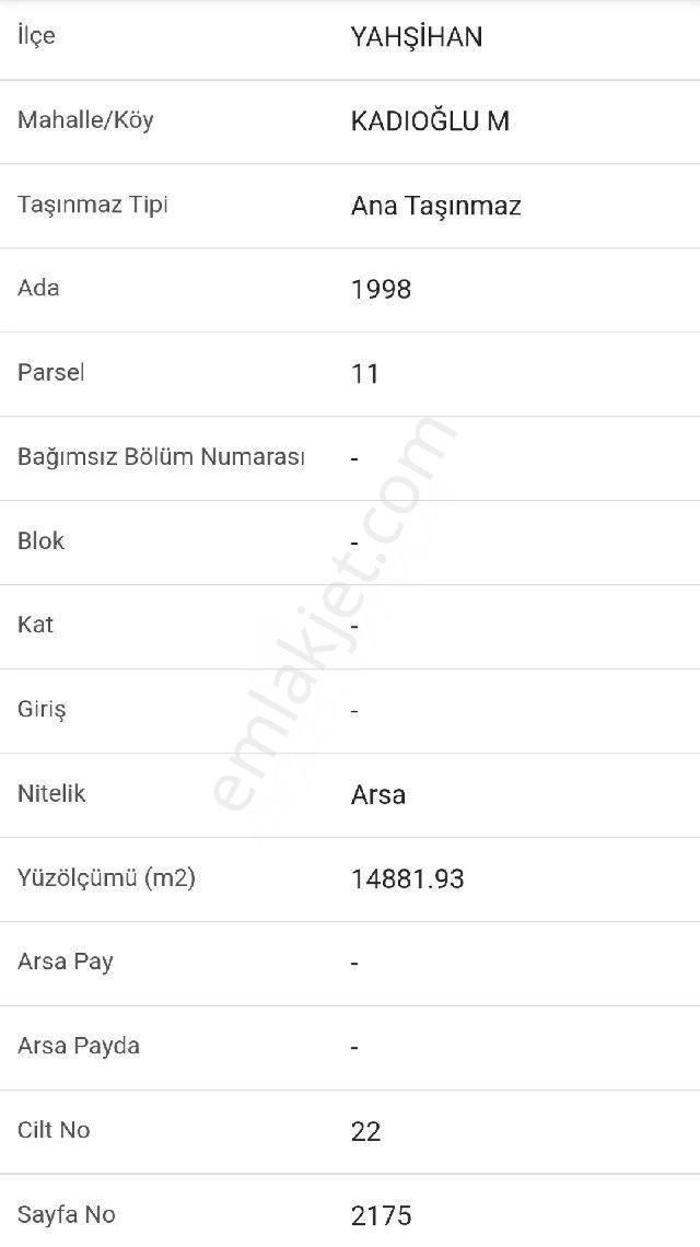 Satılık İmarlı Arsalar Kırıkkale Yahşihanda - Görsel 2