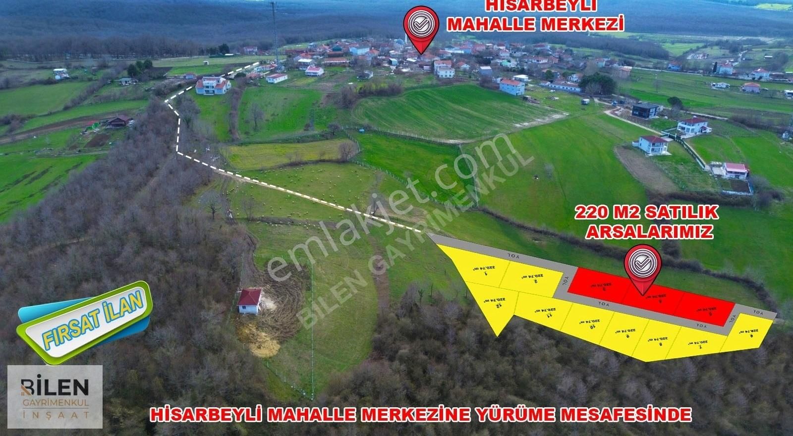 Çatalca Hisarbeyli Satılık Tarla #Çatalca Hisarbeyli Mahallesi 220 M2 Çaplı Muvafakatnameli !!