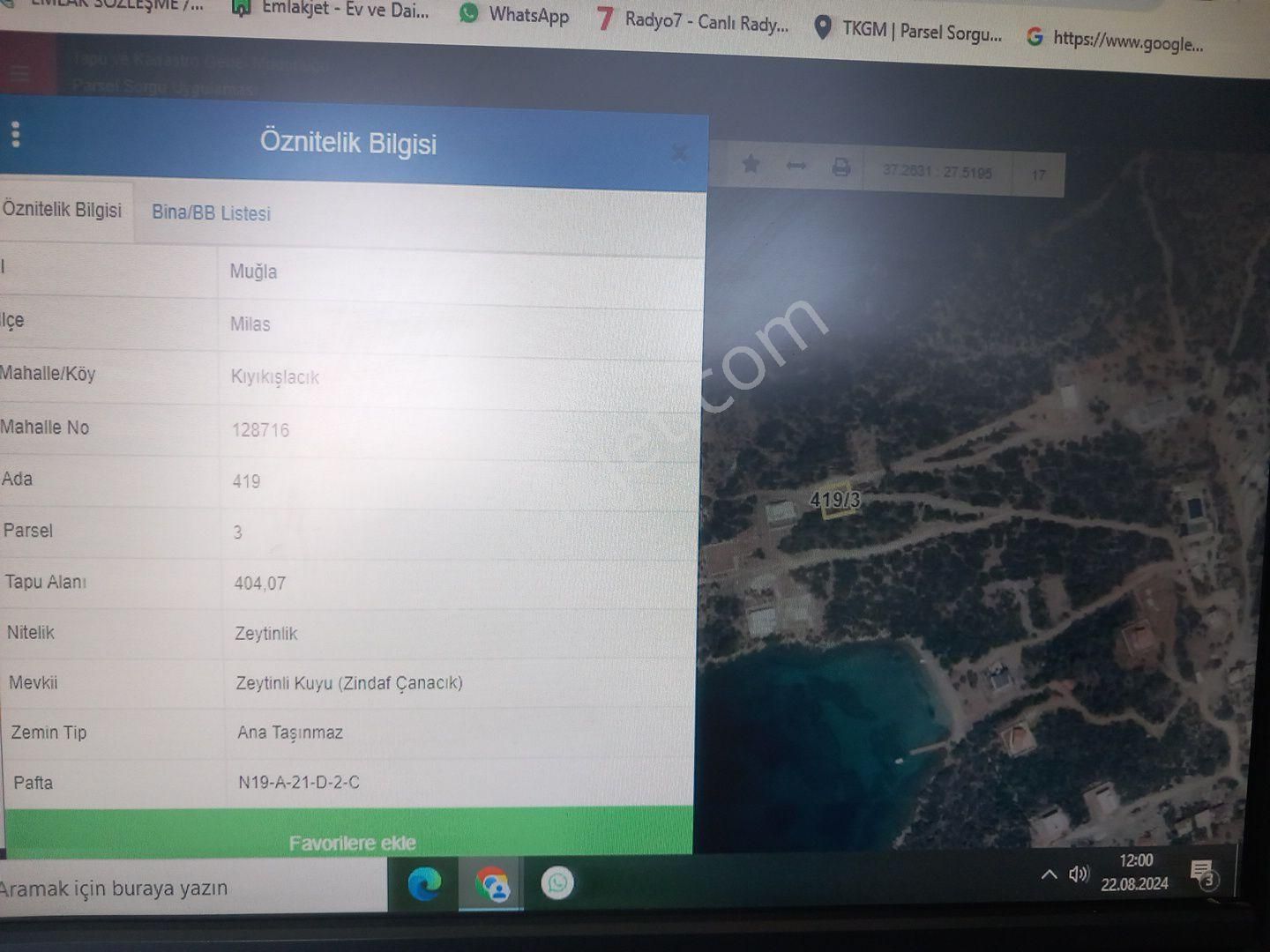 Asil Emlaktan Satılık Fırsat Villa Ve Turistik İş İçin Fırsat Arsa - Görsel 2