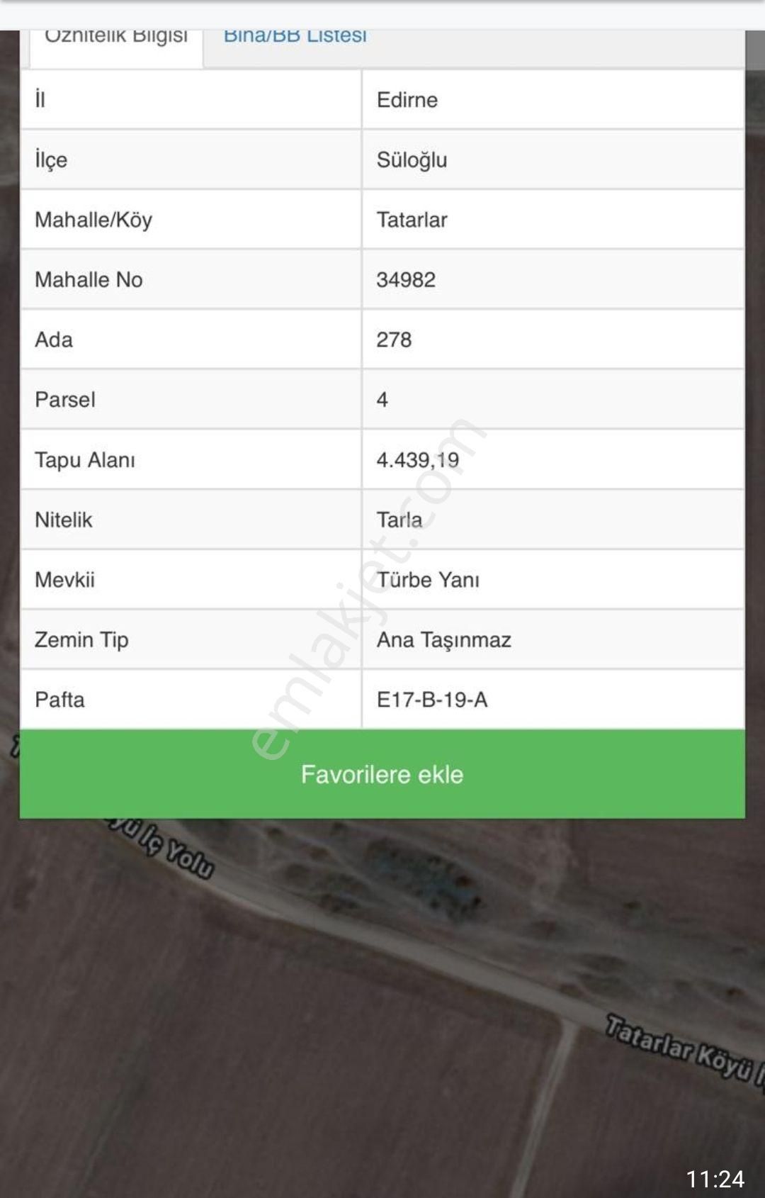 Süloğlu Tatarlar Köyü Satılık Tarla Edirne Süloğlu Tatarlar Köyünde Satılık 5 Adet 1.109 Metre Arsalarımız Satış A Hazırdır