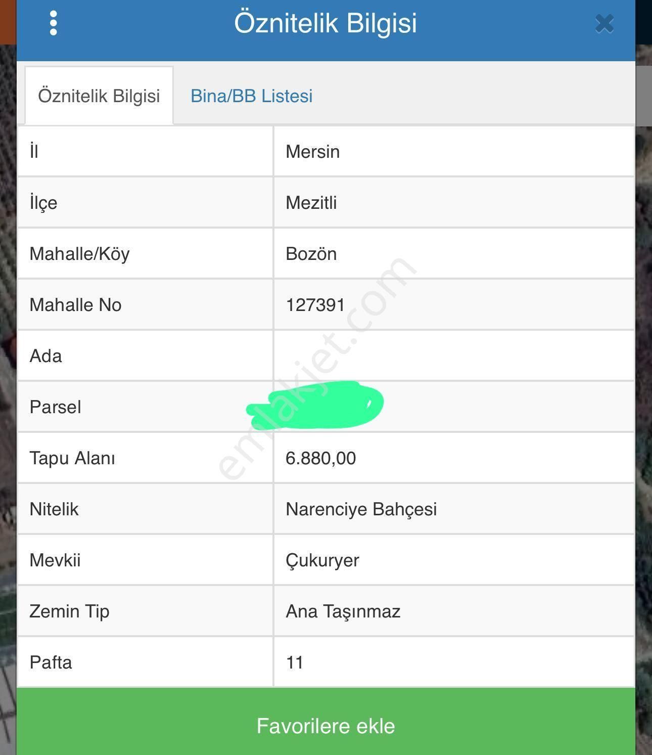 Mezitli Bozön Satılık Arazi Coşkun Yapı Gayrimenkulden Satılık Bozönde 6 Dönüm Yatırımlık Tarla