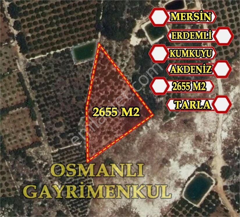 Erdemli Tırtar Satılık Tarla ERDEMLİ KUMKUYUDA SATILIK 2555 M2 DENİZ MANZARALI BAHÇE