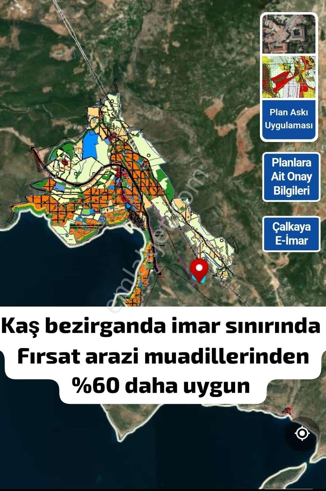 Kaş Bezirgan Satılık Tarla Kaş Kalkan Bezirganda 15000 M2 Bedavaya Arazi