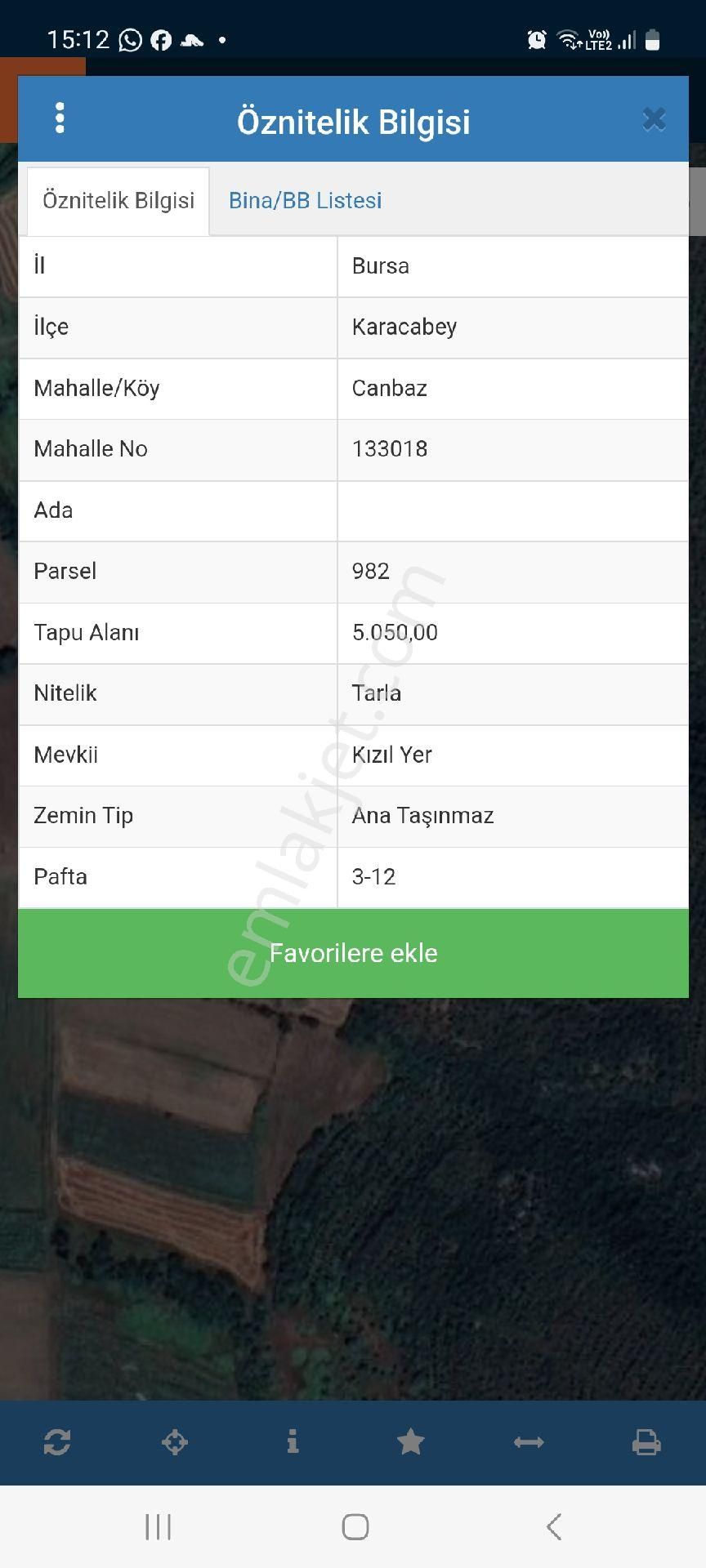 Karacabey Canbaz'da Satılık 5.050m² Tarla - Görsel 3