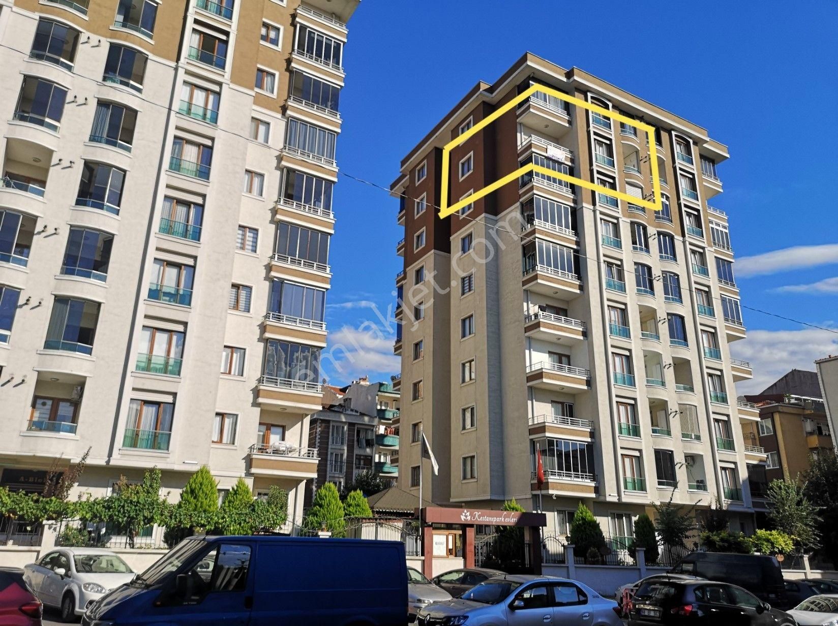 Bağcılar Yavuz Selim Satılık Daire Kestane Park Sitesi Manzaralı 2+1 Çift Balkon 120m² Çift Banyowc Köşe Daire