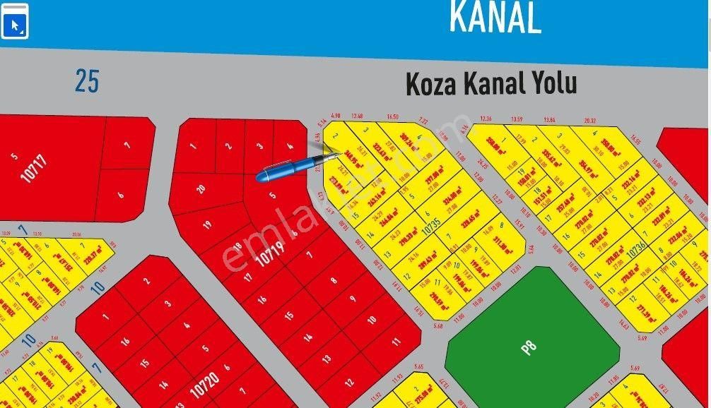 Yüreğir Koza Satılık Konut İmarlı  ADANA YÜREĞİR KOZA KANAL ÜSTÜ SATILIK ARSA 