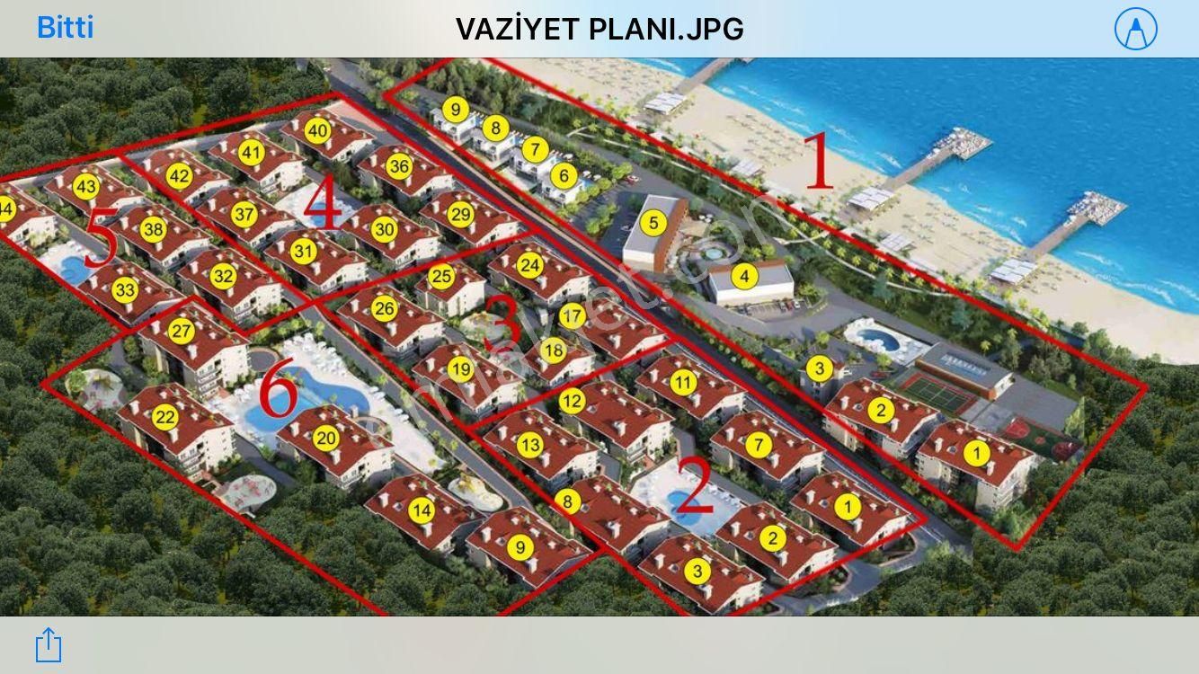 Denize Sıfır Harika Bir Tesis De En Ön Blok Da Ömür Boyu Kapanmayan Deniz Manzarası - Görsel 19