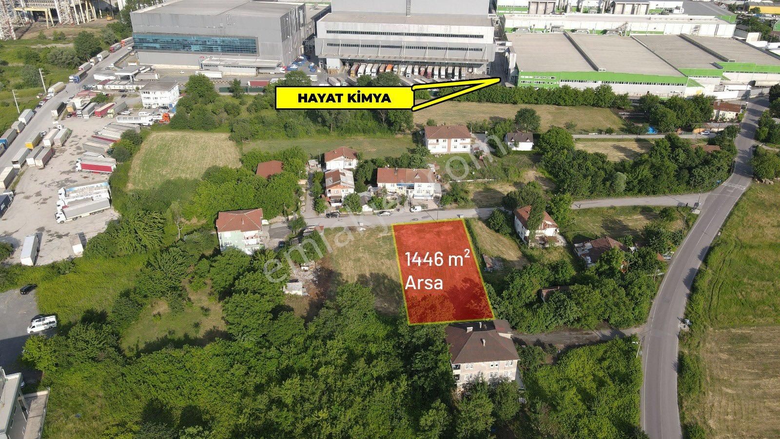 Kocaeli Başiskele Satılık Ticari İmarlı  RW Nova'dan Başiskele Sepetlipınar Mh. 1446 m² Depolama Arsası