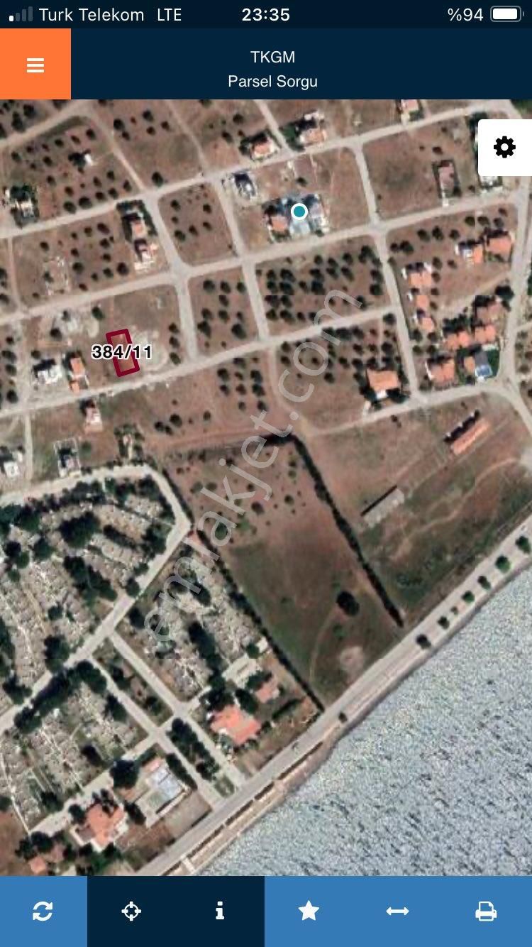 Çandarlı Özlemde Denize 250 Metre Depreme Dayanıklı Zeminde Deniz Manzaralı Arsa - Görsel 3