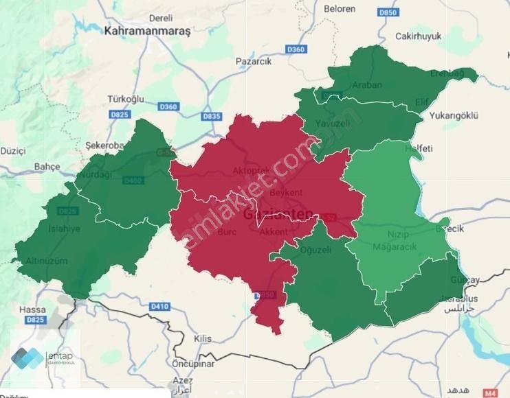 Şahinbey Yamaçtepe Satılık Konut İmarlı ENTAP'DAN YAMAÇTEPE GÖLETİN KARŞISINDA A2 İMARLI ARSA !