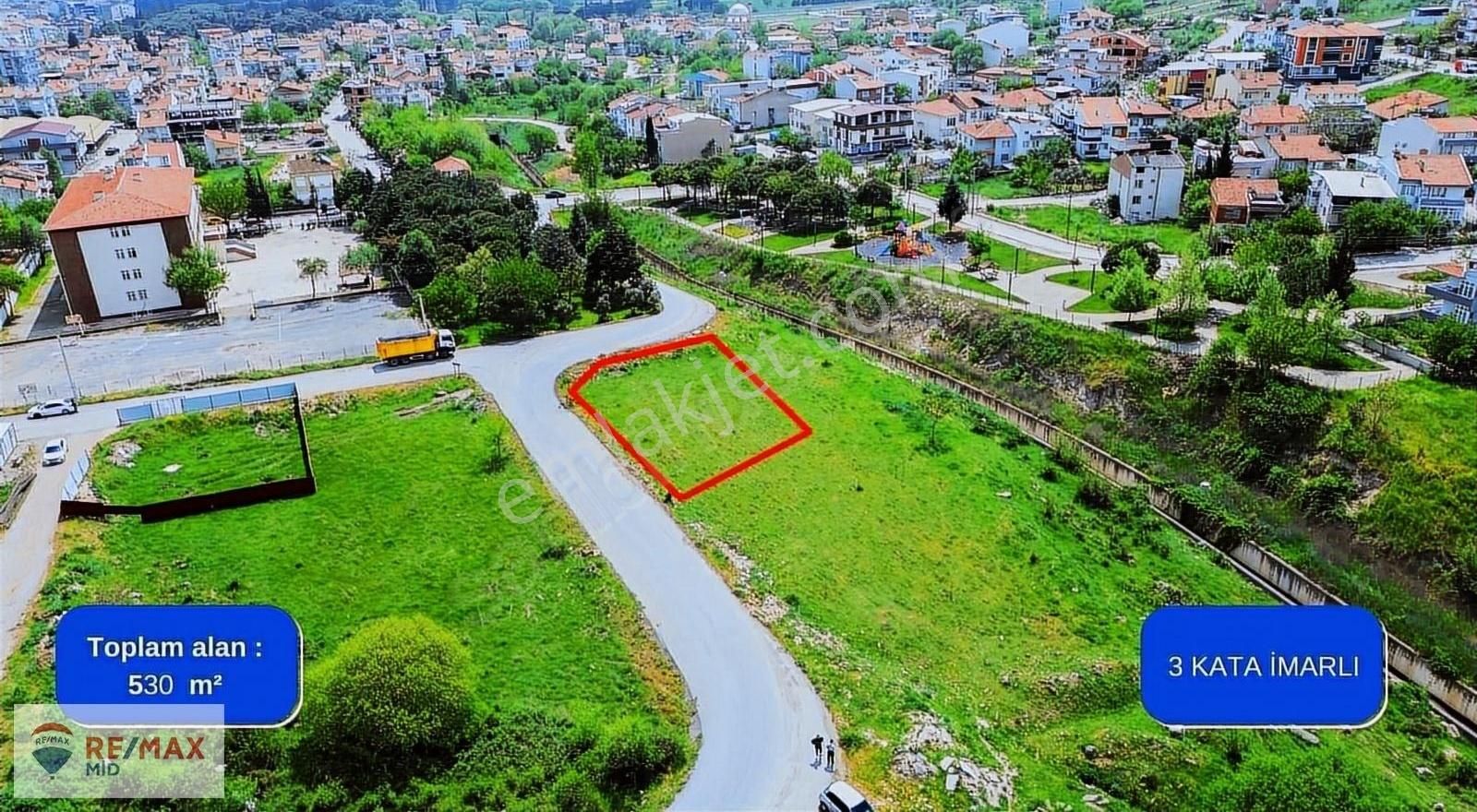 Altıeylül Gaziosmanpaşa Satılık Konut İmarlı Remax Mid Balıkesir Altıeylül Gop Mh. Satılık 530 M2 Arsa