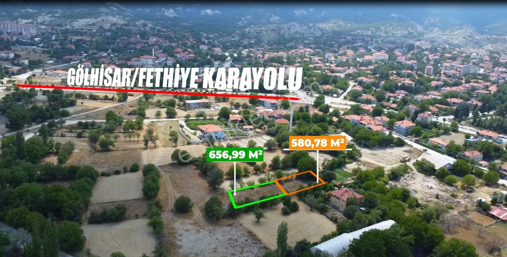 Gölhisar Armutlu Satılık Konut İmarlı Şahin Emlaktan Burdur/gölhisar Armutlu Mah. 1236 M2 Satılık Arsa