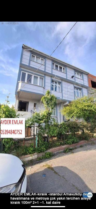 Arnavutköy Mareşal Fevzi Çakmak Kiralık Daire  hava limanına ve metroya çok yakın tercihen aileye kiralık 100m² 2+1 –1. kat daire  