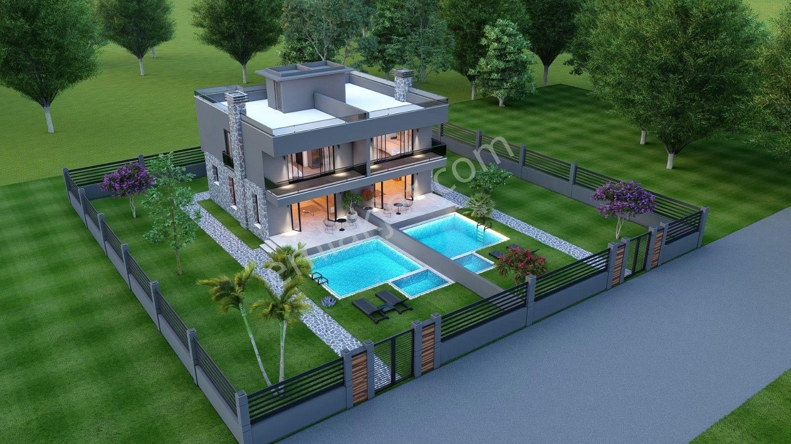 Fethiye Yeşilüzümlü Satılık Villa       GoldHouse’dan Satılık Özel Tasarım Havuzlu 3+1 Villa 