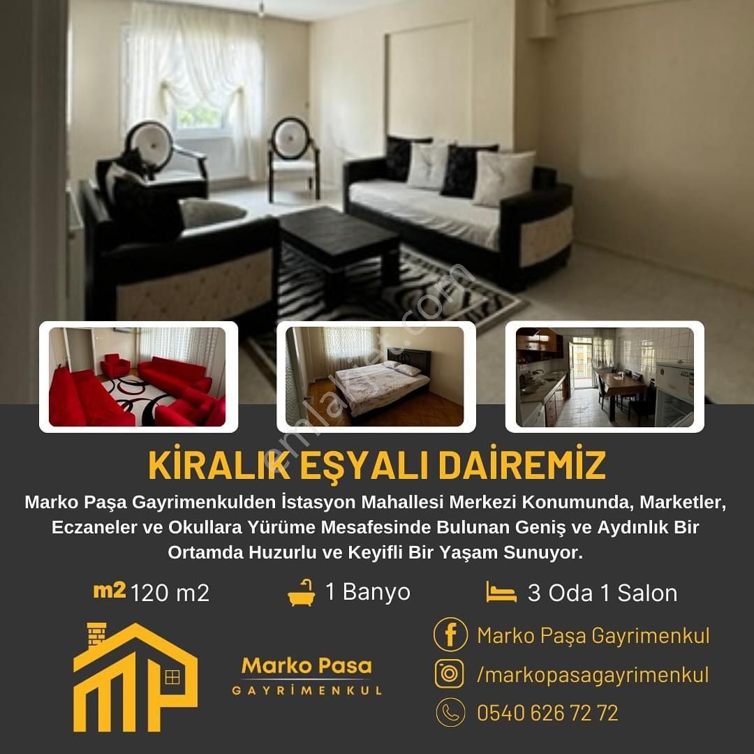 Alaşehir İstasyon Kiralık Daire Manisa Alaşehir’de Marko Paşa Gayrimenkuldenistasyon Mahallesinde Eşyalı Kiralık Daire