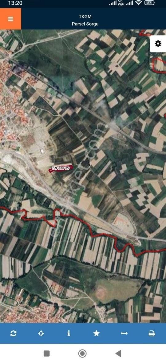 Kütahya Merkez Siner Satılık Tarla Asel'den 1.organize Sanayi Yolu Üzeri İmara Sınır 5.360 M2 Tarla