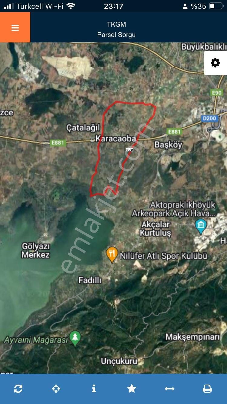 Bursa Nilüfer Karacaoba Mahallesinde Satılık Tarla - Görsel 4