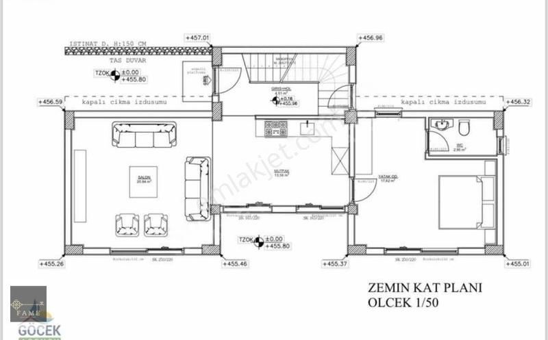 Fethiye Göcek Satılık Zeytinlik İNŞAAT RUHSATI,PROJESİ HAZIR 8.415 M2 ARAZİ