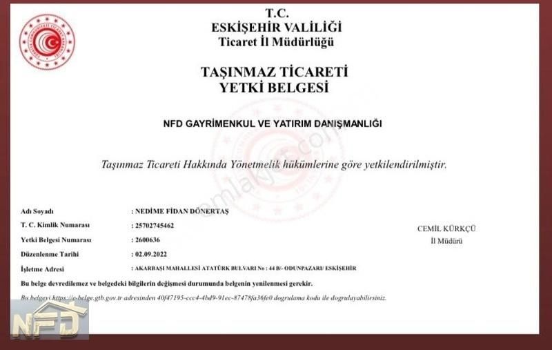 Tepebaşı Çalkara Satılık Tarla NFD GAYRİMENKUL'DEN ÇALKARADA HARİKA MANZARASI İLE SATILIK TARLA