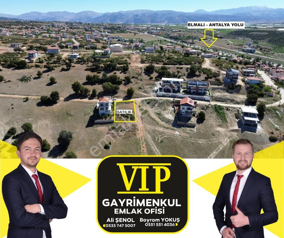 Elmalı Gündoğan Satılık Villa İmarlı VIP GAYRİMENKUL ' den GÜNDOĞAN da Elmalı Manzaralı Köşe Parsel