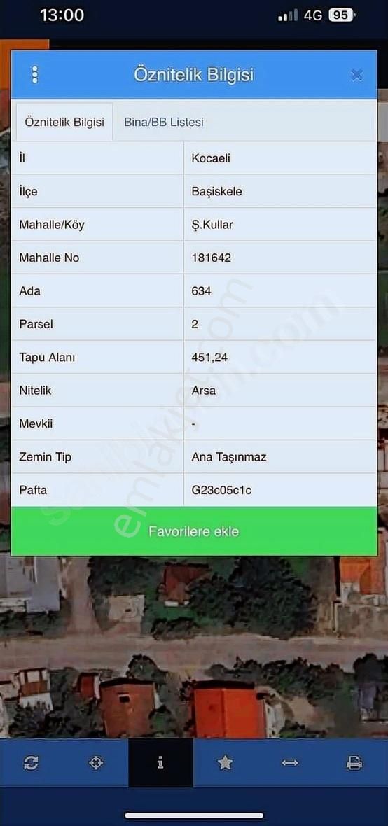 Başiskele Kullar Yakacık Satılık Konut İmarlı Başiskele Ş. Kullarda Satılık %25 İmarlı Satılık Arsa