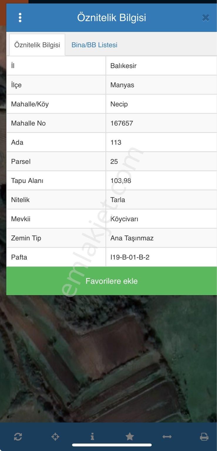 Manyas Necip Satılık Tarla ÜÇAS GAYRİMENKULDEN Balıkesirde satılık tarla