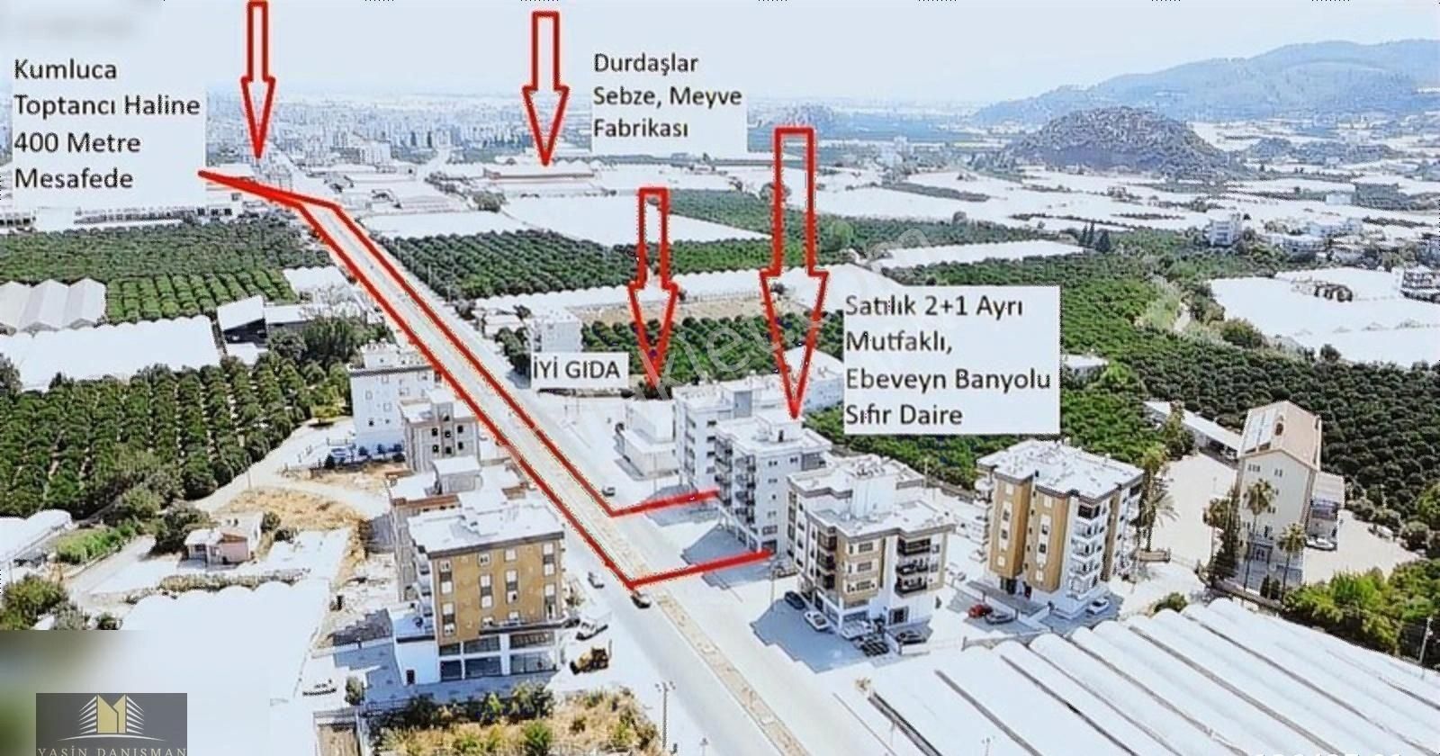 Kumluca Cumhuriyet Satılık Daire YASİN DANIŞMAN'DAN KUMLUCA CUMHURİYET MAH SATILIK SIFIR 2+1