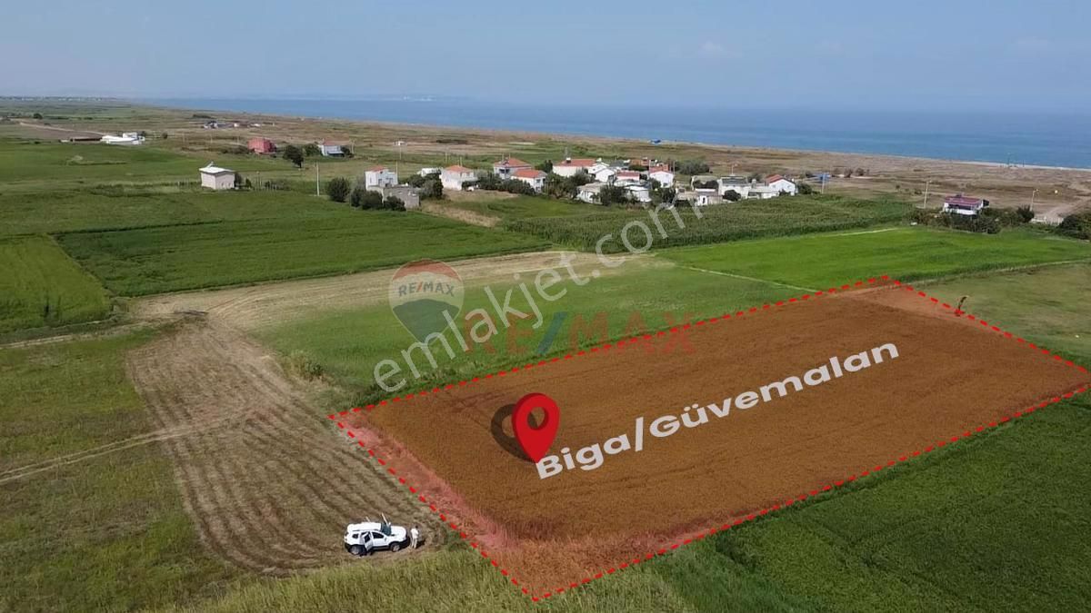 Biga Güvemalan Köyü Satılık Tarla Biga Güvemalan Köyü'nde 4.000 m² Satılık Arazi! 