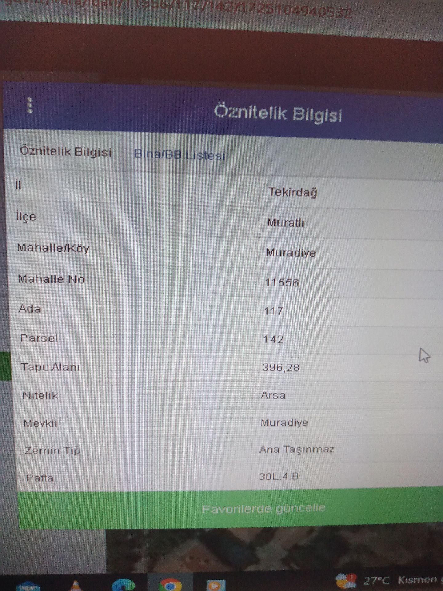 Muratlı Muradiye Satılık Muhtelif Arsa Tekirdağ Muratlı Muradiye Mah.de Yatırımlık (396 )m2'lik %40 İmar Durumu Olan Arsa Satılıktır.