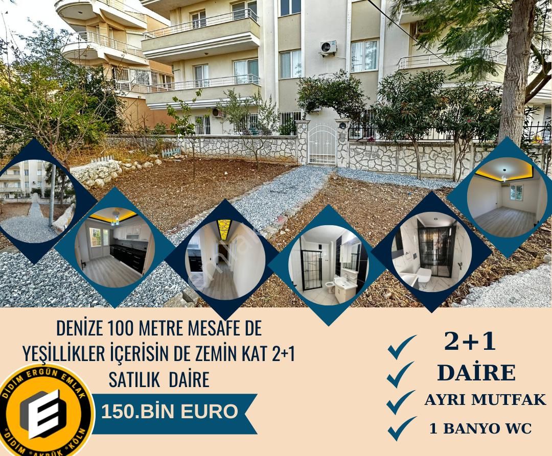 Didim Altınkum Satılık Daire  Altınkum Mahallesin de Denize 100 Metre Uzaklık ta 2+1 Satılık DAİRE (EK :1141 