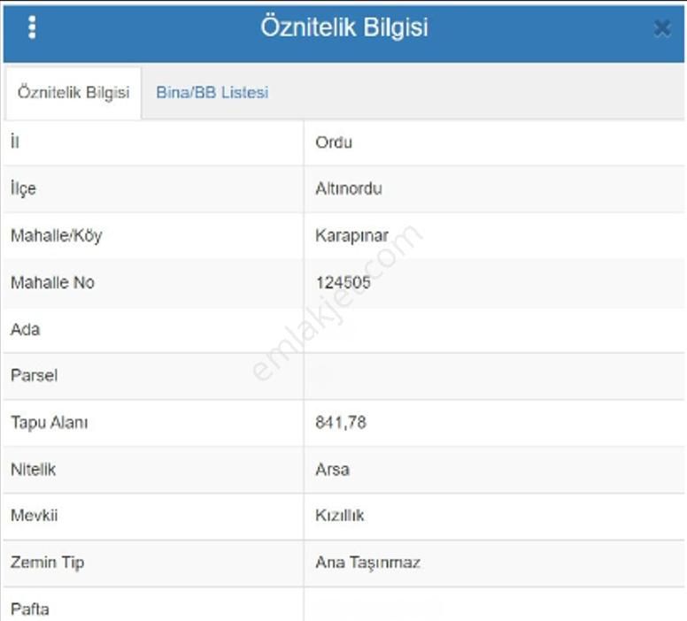 Altınordu Şarkiye Kat Karşılığı Konut+Ticaret Alanı  Ordu Karapınar Mahallesi'nde Kat Karşılığı Ticari Konut İmarlı Arsa - BFG Yapı Gayrimenkul'den!