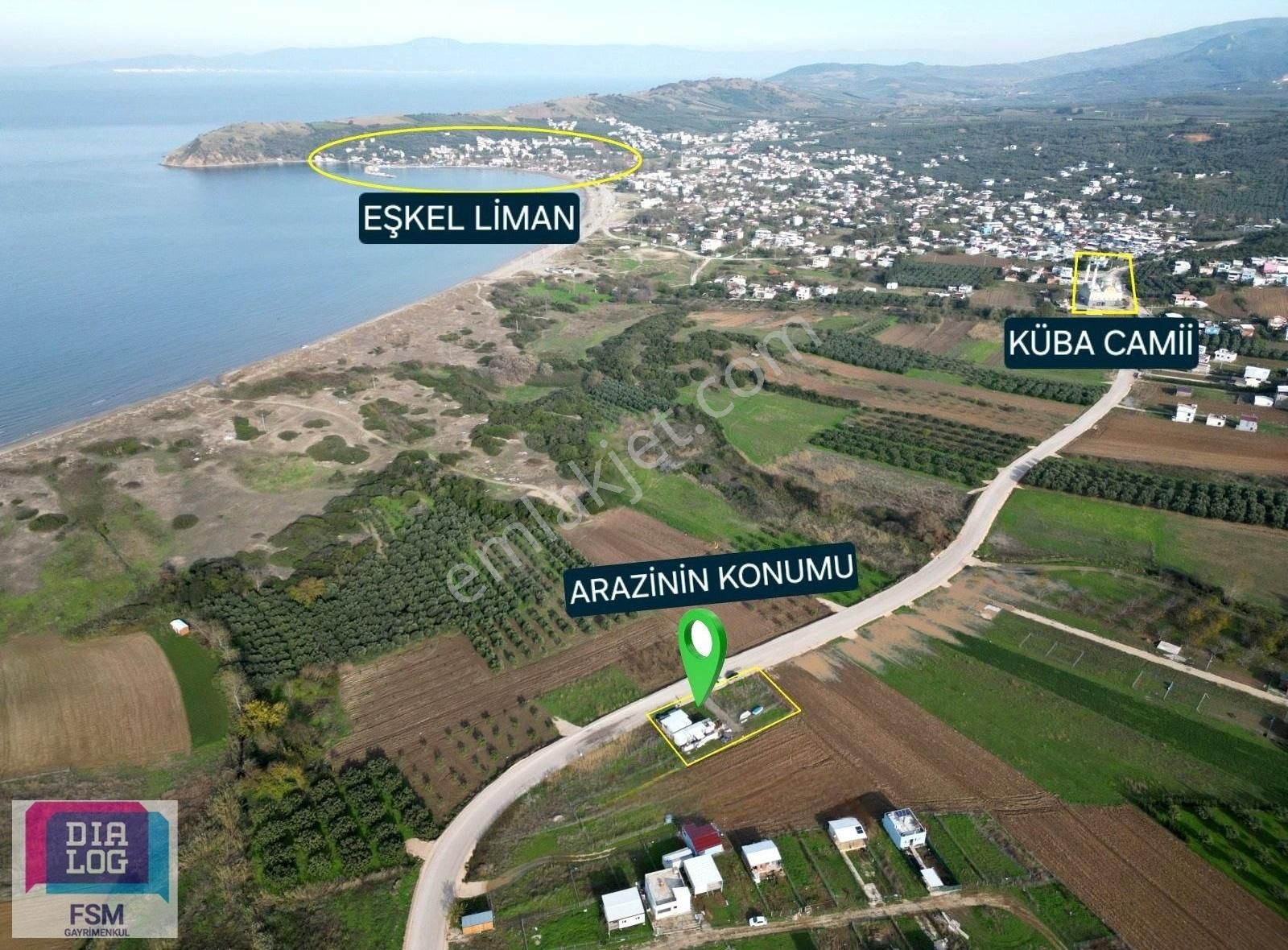 Mudanya Esence Satılık Turizm İmarlı DİALOG FSM DEN MUDANYA ESENCEDE 110 M2 ASFALTA CEPHE ARAZİ