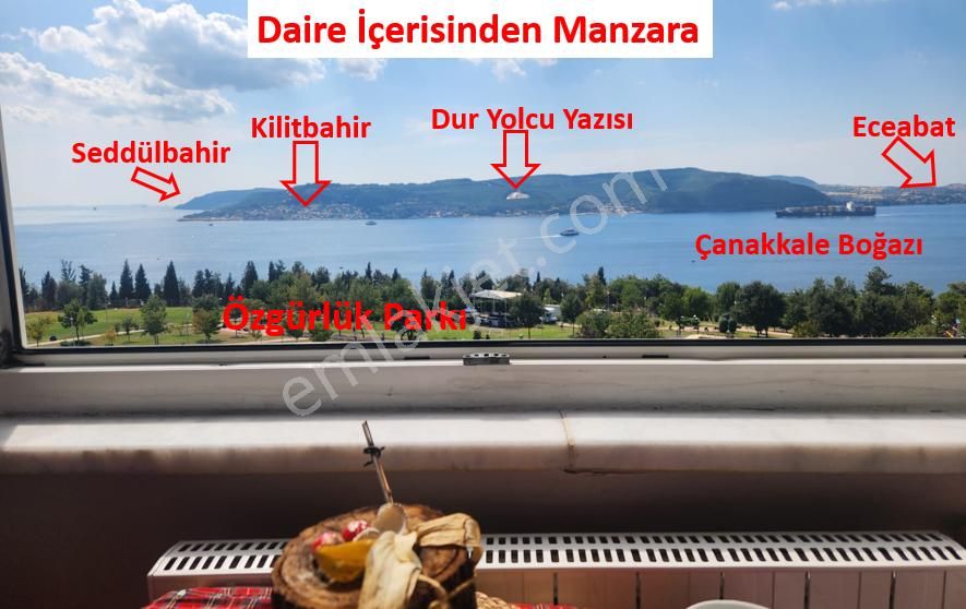 Çanakkale Merkez Esenler Satılık Daire Çanakkale Merkez Esenler Satılık 3+1 Daire (boğaz Manzaralı)