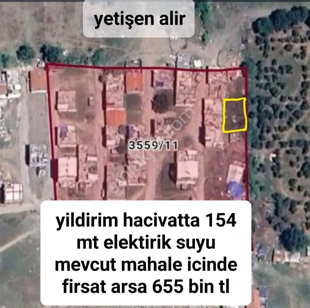 Yıldırım Hacivat Satılık Tarla arsa  acil satilik