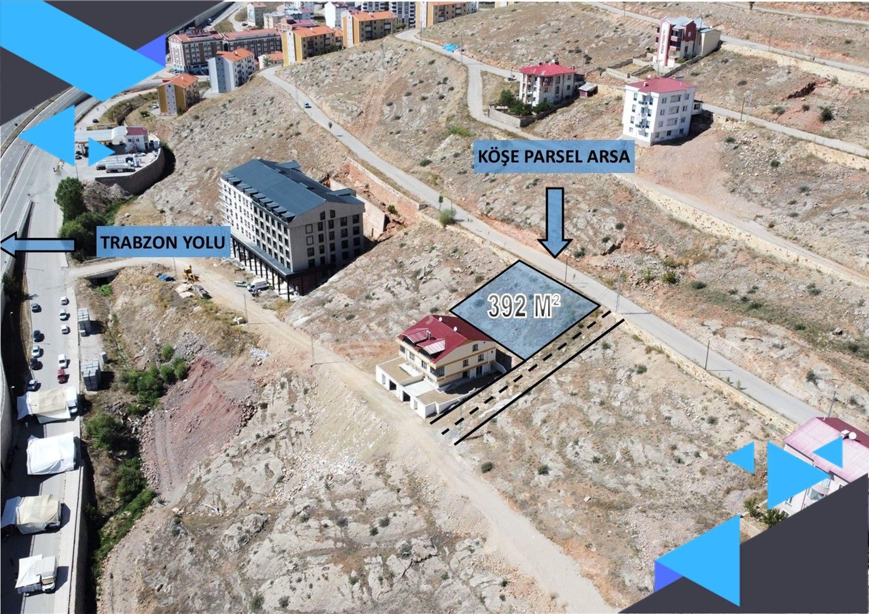 Bayburt Merkez Tuzcuzade Satılık Konut İmarlı  TUZCUZADEDE ŞEHİR MANZARALI 437 M² SATILIK KÖŞE PARSEL ARSA