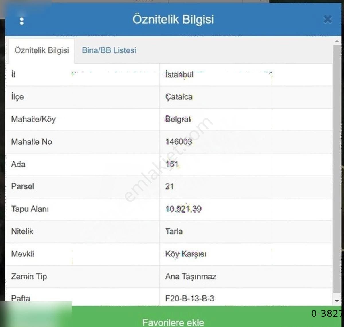 İstanbul Çatalca Belgrat Satılık 1092 M2 Arsa Tarla - Görsel 2