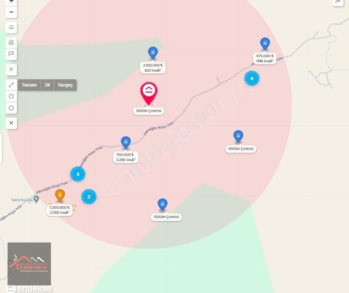 Kaş Hacıoğlan Satılık Özel Kullanım Fırsat Antalya Kaş Kalkan Hacı Oğlan Mahallesinde Villa Arazisi