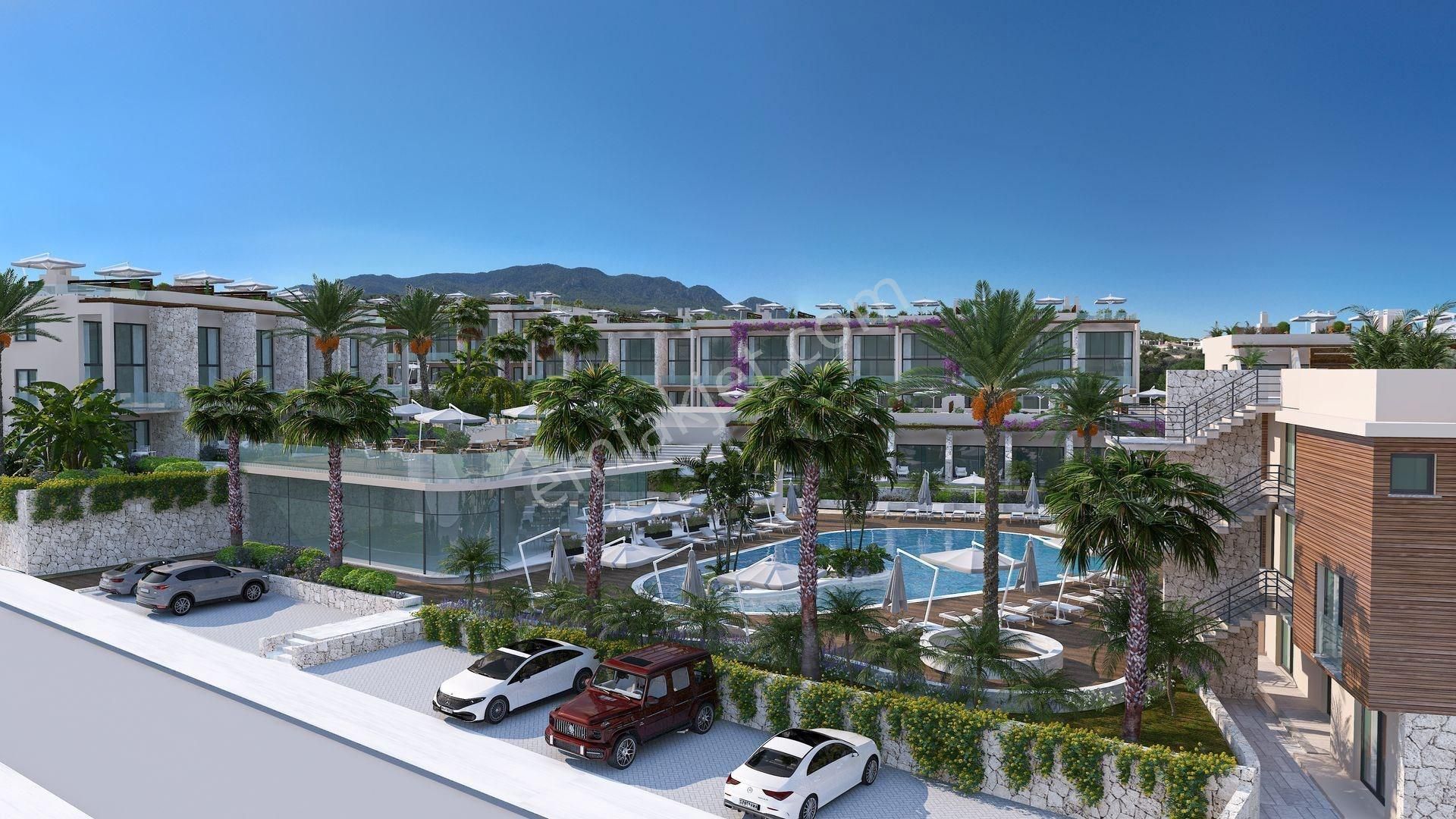 Girne Aşağı Girne Satılık Daire Kıbrıs, Esentepe'de Ultramarıne Nuance 2+1 Satılık Loft Penthouse Daire