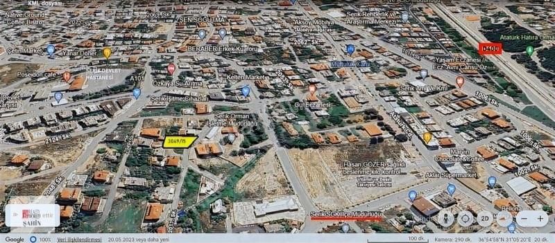 Serik Cumalı Satılık Konut İmarlı ANTALYA SERİK CUMALI YAZIRTEPESİ 430 M2 KONUT ARSASI