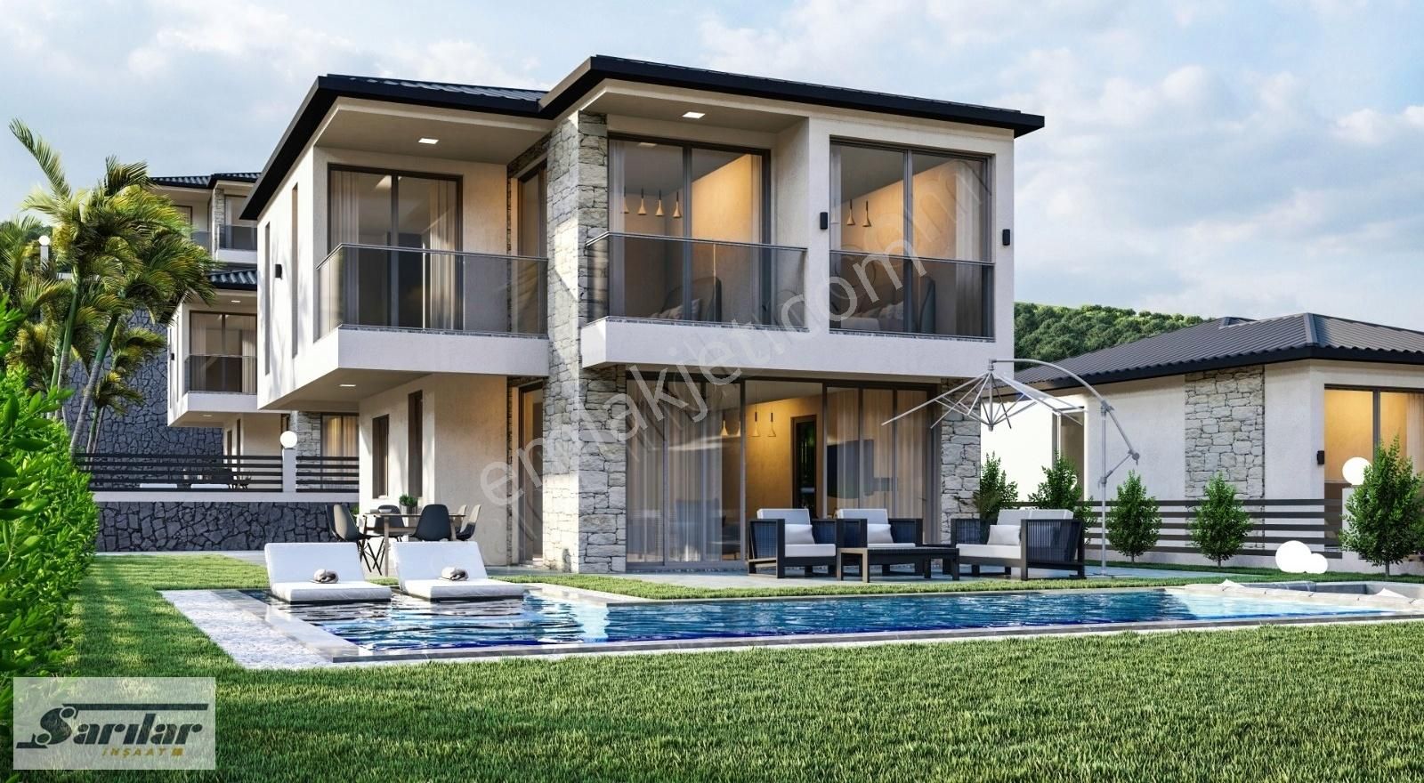 Sarılar İnşaattan Satılık Akbükte Full Deniz Manzaralı Villa - Görsel 31