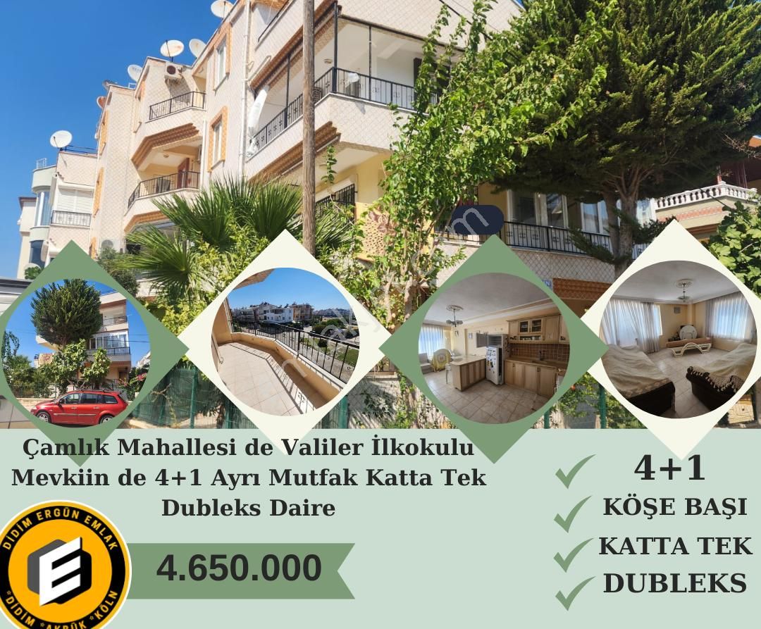 Didim Çamlık Satılık Daire Çamlık Mahallesi De Mevkiin De 4+1 Ayrı Mutfak Satılık Dubleks Daire (ek : 1153 )